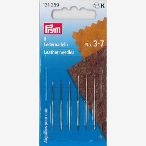 Skinn-nler for hndsm nr 3/7 - 6 stk