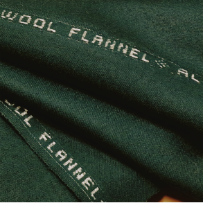 Kypertbinding - 100% ull - Flaskegr�nn Flanell (150cm)