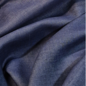 100% lin - Jeansbl - (150 cm)