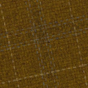 Rutet stoff i oker hovedfarge - 03