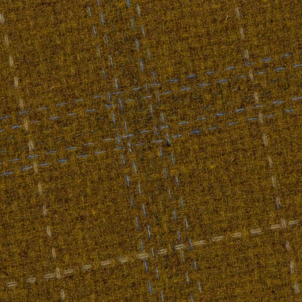 Rutet stoff i oker hovedfarge - 03