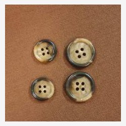 Beige/brun melert knapp (20mm)