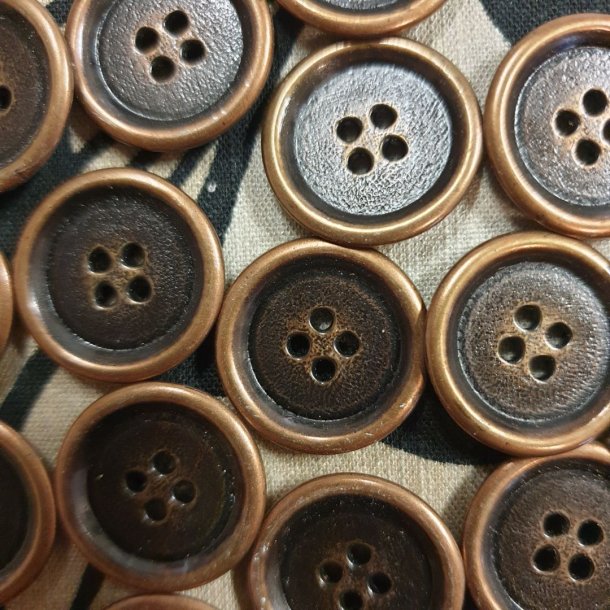 Kobber-knapp (22mm)