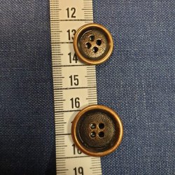 Knapp i kobber (18mm)