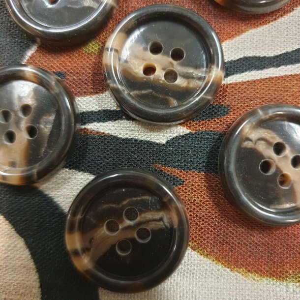 Brun melert knapp (20mm)