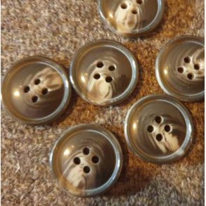 Brunmelert knapp (20mm)