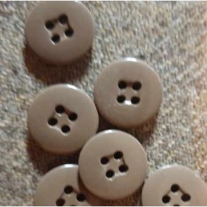 Brun/beige knapp (17mm)