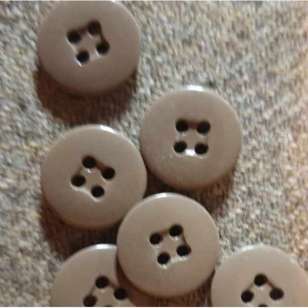 Brun/beige knapp (17mm)