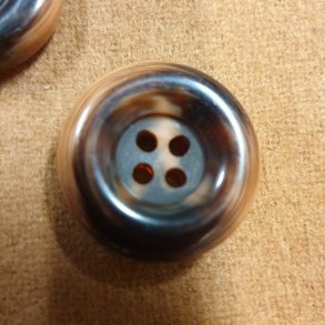 Knapp svart orange (25mm)