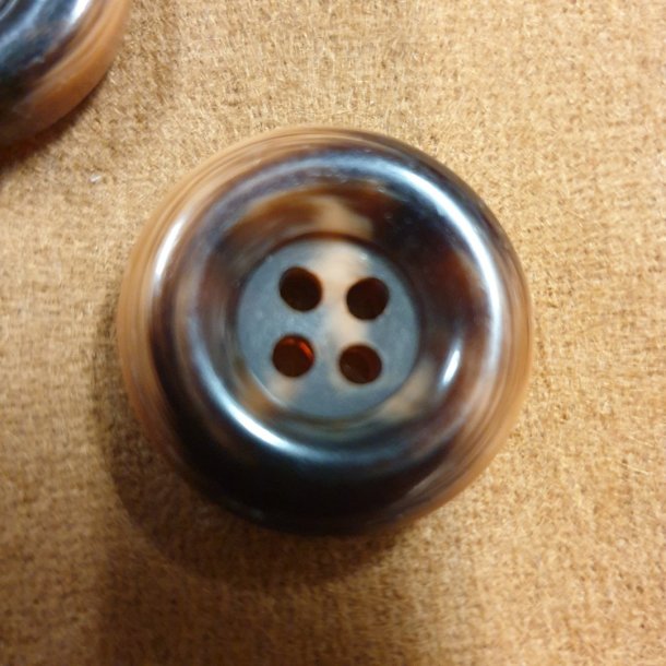 Knapp svart orange (25mm)