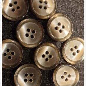 Grmerert lys knapp (19mm)