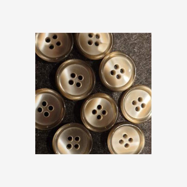 Grmerert lys knapp (19mm)