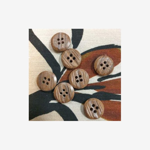 Brunmelert lysere knapp (15mm)