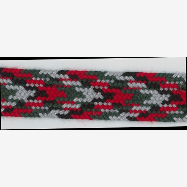 Hosebnd metervare - rdt/grnt/grtt/svart - Ull/polyester