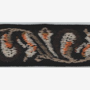 Ullbnd 42 mm - Brun melert bunnfarge. Brun, beige, lys beige, gulorange