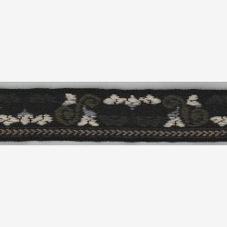 Ullbnd 35 mm - Brun melert bunnfarge. Mosegrnt, mrk grnt, grtt, offwhite, beige