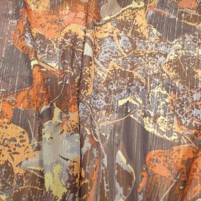 Mnstret Polyester - Brun/beige/rust - (140cm)