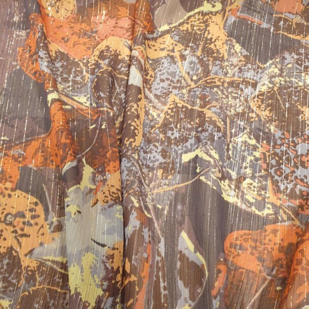 Mnstret Polyester - Brun/beige/rust - (140cm)