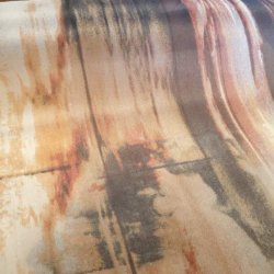 Silk-organza mnstret beige - (140cm)