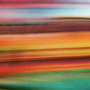 Tverrstripet tynn singeljersey - 97% viskose 3% elastan (140cm)