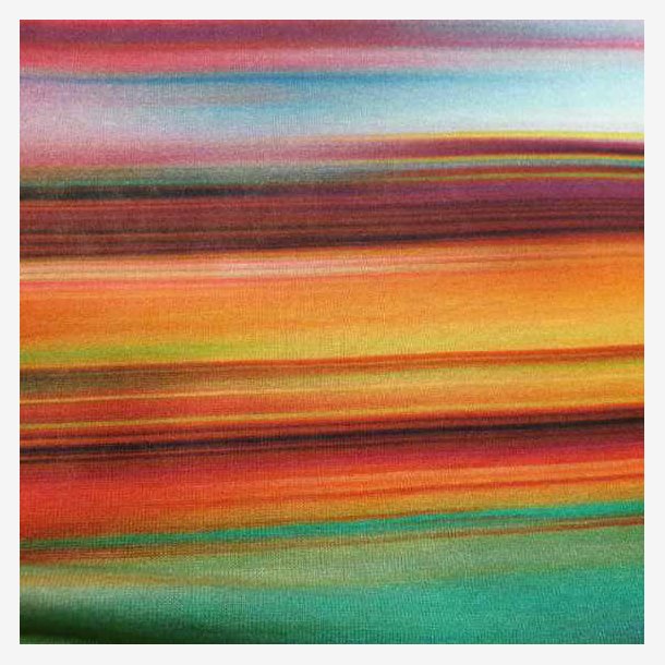 Tverrstripet tynn singeljersey - 97% viskose 3% elastan (140cm)