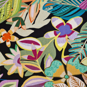 Regnskog av blomster - 94% viskose / 6% elastan (140 cm bredde)              