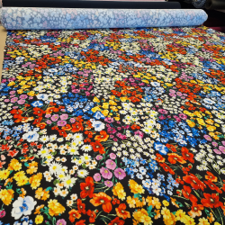 Blomstereng - 94 % viskose / 6 % elastan (140cm)