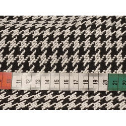 Pepita svart/hvitt - 85% acryl / 15% ull