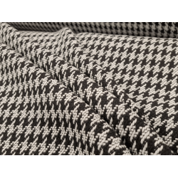 Pepita svart/hvitt - 85% acryl / 15% ull