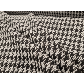 Pepita svart/hvitt - 85% acryl / 15% ull