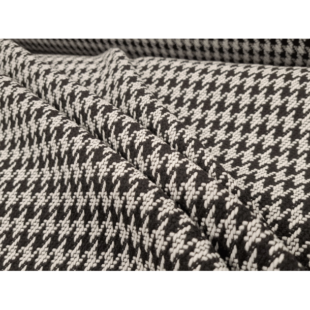 Pepita svart/hvitt - 85% acryl / 15% ull