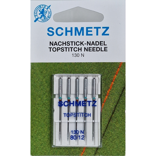 Topstitchnler nr 80 - 5 stk