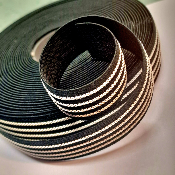 Strikk m/antigli 28 mm svart