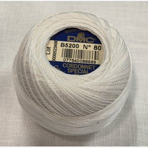 DMC Hvit nr 80 Cordonnet Special 20 gr