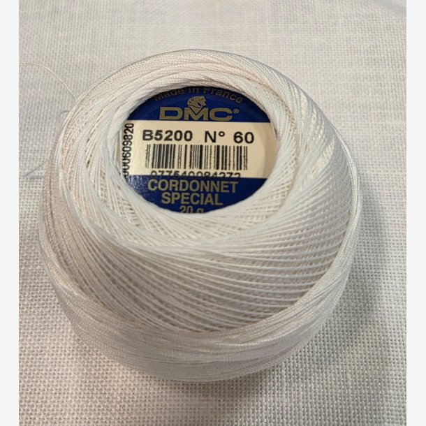 DMC Hvit nr 60 Cordonnet Special 20 gr