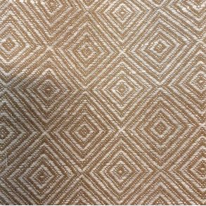 Diamantvev - Brun/Linfarget - (52lin/48bom) - (150 cm)