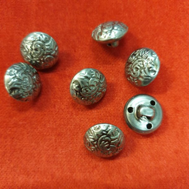 Mnstret metallknapp undersydd (14mm)