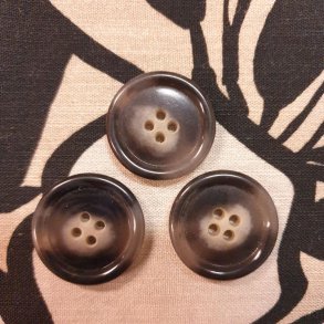 Gr/svart knapp (25mm)