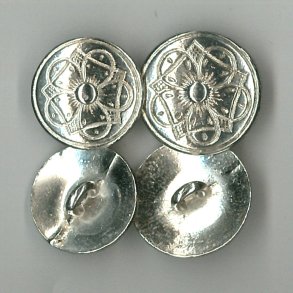 Tinnknapper til Sunnmrsbunad, blanke (tinn-05)