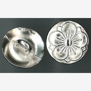 Tinnknapp - 15 mm - blank