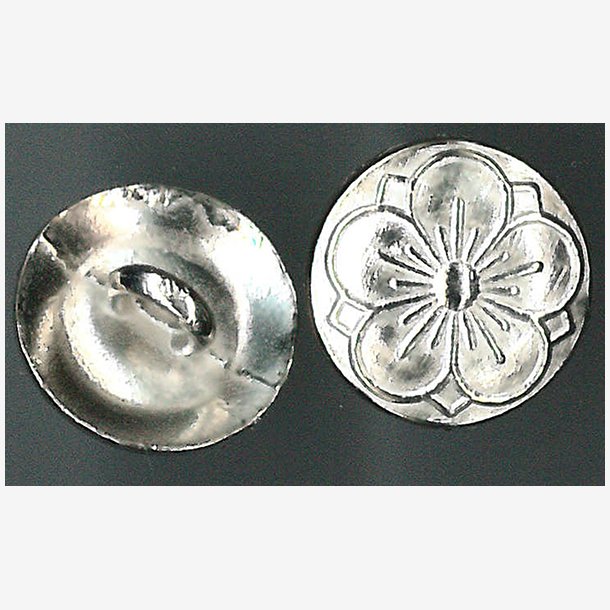 Tinnknapp - 15 mm - blank