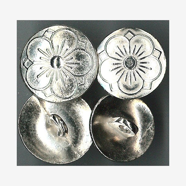 Tinnknapp - 20 mm - blank  