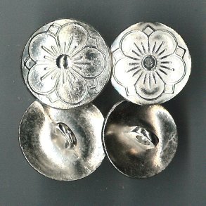 Tinnknapper til Sunnmrsbunad, blanke (tinn-15)