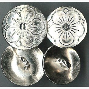 Tinnknapp - 18 mm - blank