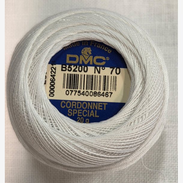 DMC Hvit nr 70 Cordonnet Special 20 gr
