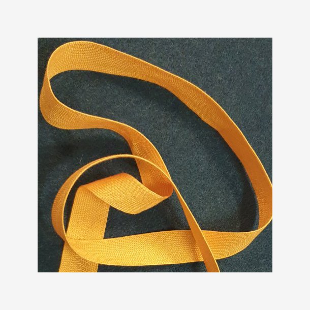 Bomullsbnd 15 mm - Gul