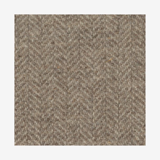 ECO WOOL Fiskebeinmnstret - Beige - (150cm)