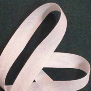 Bomullsbnd 15 mm - Hvit