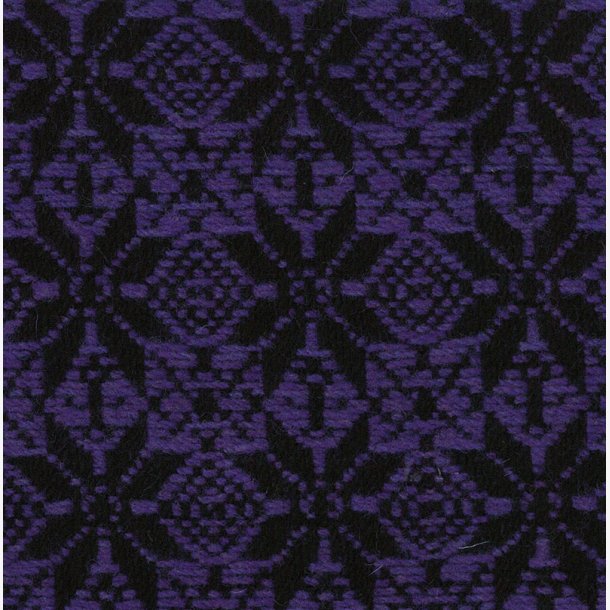 Mnstret ull - tteblad - Lilla/svart