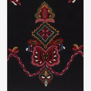 Sunnm�rsbunad m/kep - (1-4 �r) - Svart to-skaft kamgarn